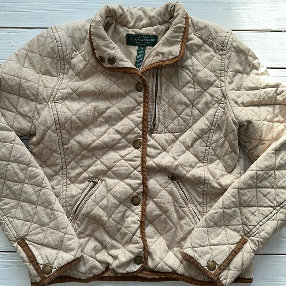 Lauren Jeans Co. Quilted Field Jacket size Small Petite - Picture 1 of 6